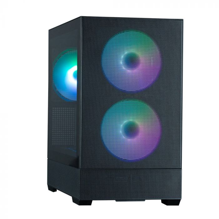 Корпус Zalman P30 Air без БЖ, 1xUSB3.0, 1xUSBType-C, 3x140мм ARGB, VGA 392мм, LCS ready, TG Side Panel, mATX, чорний