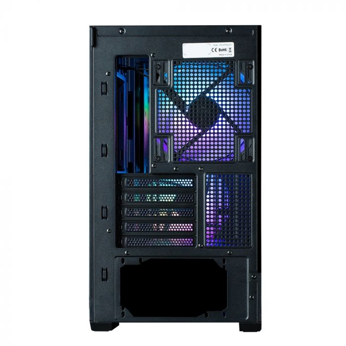 Корпус Zalman P30 Air без БЖ, 1xUSB3.0, 1xUSBType-C, 3x140мм ARGB, VGA 392мм, LCS ready, TG Side Panel, mATX, чорний