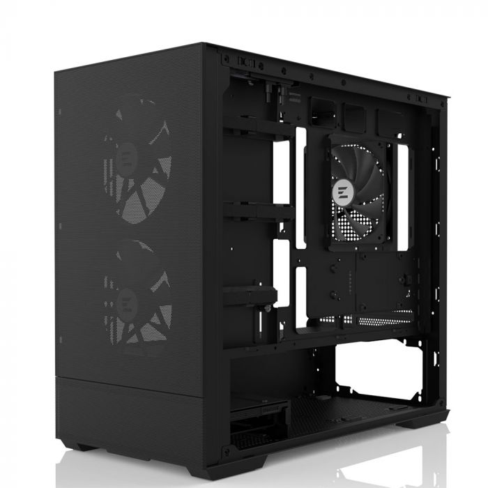 Корпус Zalman P30 Air без БЖ, 1xUSB3.0, 1xUSBType-C, 3x140мм ARGB, VGA 392мм, LCS ready, TG Side Panel, mATX, чорний
