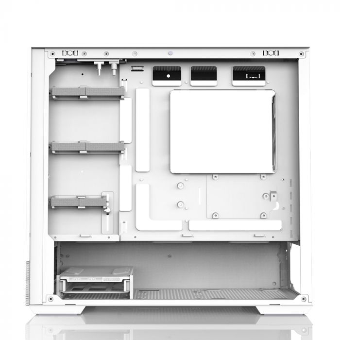 Корпус Zalman P30 Air без БЖ, 1xUSB3.0, 1xUSBType-C, 3x140мм ARGB, VGA 392мм, LCS ready, TG Side Panel, mATX, білий