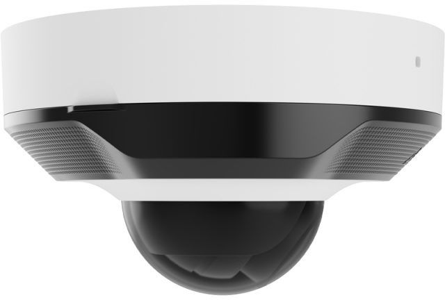 IP-Камера дротова Ajax DomeCam Mini, 5мп, 4мм, Poe, True WDR, IP 65, ІЧ 30м, аудіо, кут огляду 75°до 85°, міні купольна, біла