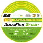 Шланг садовий 2Е AquaFlex Green 1/2" 30м 3 шари 10бар -5+50°C Шланг садовий 2Е AquaFlex Green 1/2" 30м 3 шари 10бар -5+50°C