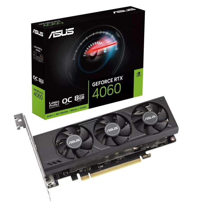 Відеокарта ASUS GeForce RTX 4060 8GB GDDR6 OC low profile RTX4060-O8G-LP-BRK