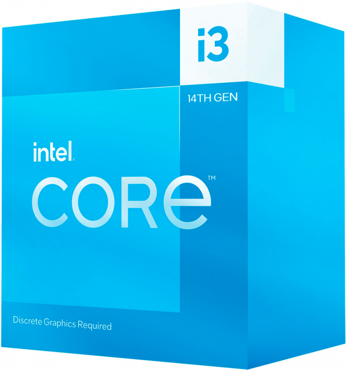 Центральний процесор Intel Core i3-14100F 4C/8T 3.5GHz 12Mb LGA1700 58W w/o graphics Box