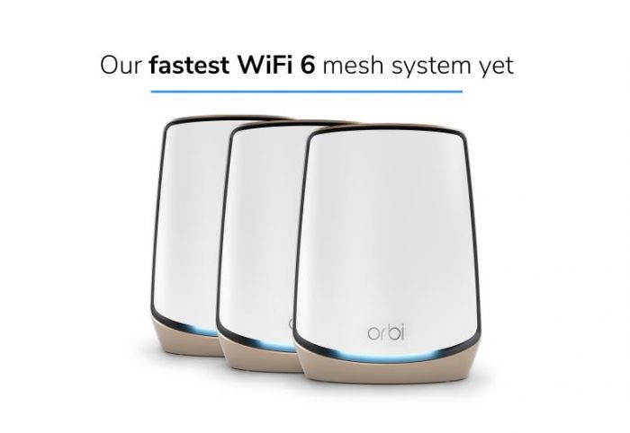 Система WiFi-Mesh NETGEAR Orbi RBK863S AX6000, 3мод, білий