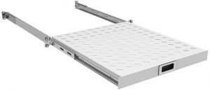 Полиця ZPAS 19", 1U, висувна, глибиною 450-550 мм, сіра