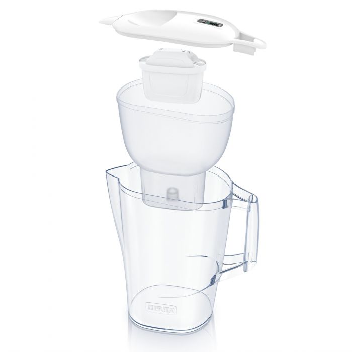 Фільтр-глечик Brita Aluna Memo MXPro 2.4л (1.4л очищеної води) з фільтр-картриджем 3шт, білий