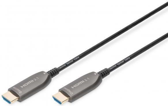 Кабель DIGITUS HDMI UHD 8K, AOC hybrid-fiber, type A M/M, 20м, чорний