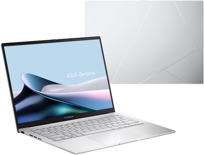 Ноутбук ASUS Zenbook 14 UX3405MA-PP048X 14" 3K OLED, Intel Ultra 7 155H, 32GB, F1TB, UMA, Win11P, Сріблястий