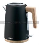 Електрочайник Ardesto EKL-F420BWD, 1.7л, метал, мат, Strix, чорний