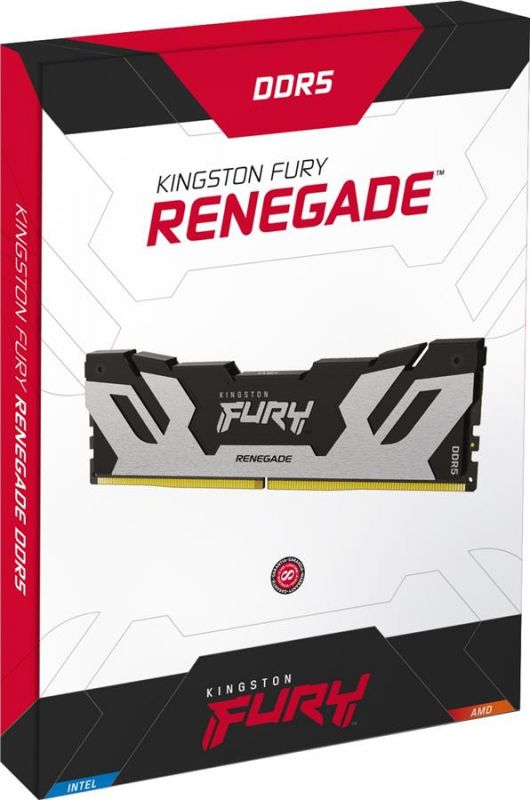 Пам'ять ПК Kingston DDR5 32GB KIT (16GBx2) 7200 FURY Renegade XMP Срібний
