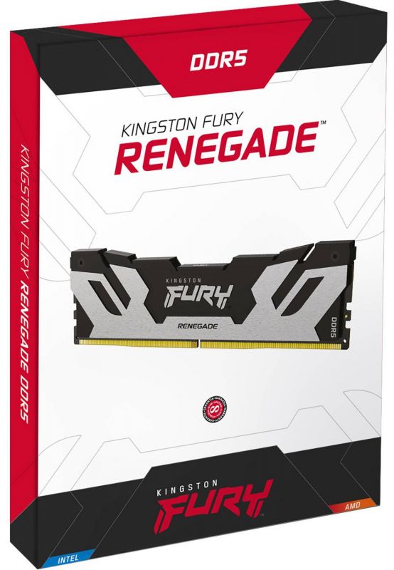Пам'ять ПК Kingston DDR5 32GB KIT (16GBx2) 8000 FURY Renegade XMP Срібний