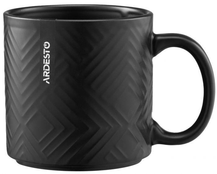 Чашка Ardesto Francesca, 360мл, кераміка, чорний