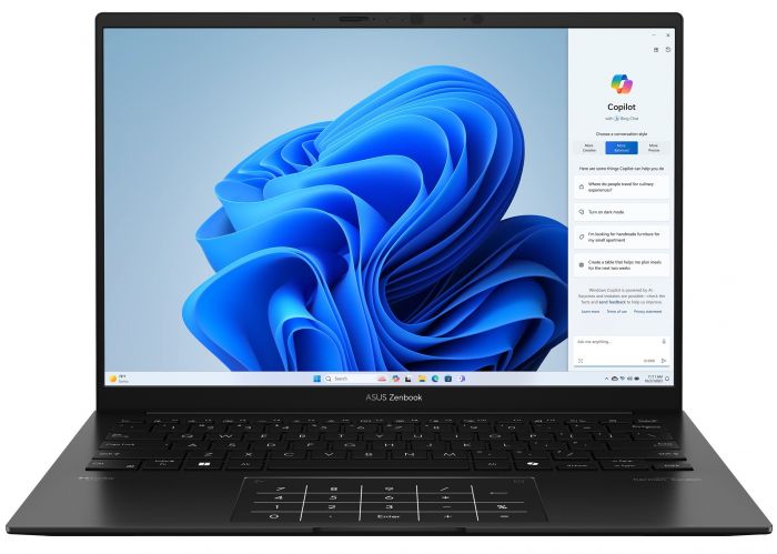 Ноутбук ASUS Zenbook 14 UM3406HA-PP014W 14" 3K OLED, AMD R7-8840HS, 16GB, F1TB, UMA, Win11, Чорний