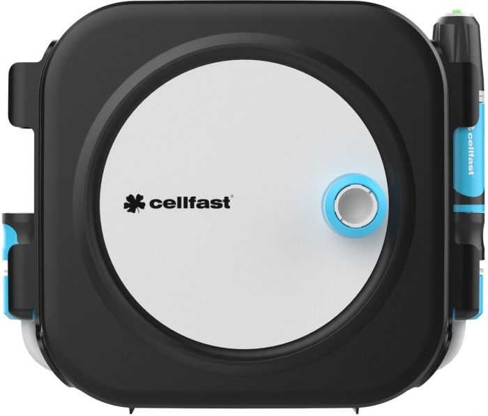 Котушка зі шлангом Cellfast ERGO XS автоматична 10+2м шланга 3/8" комплект конекторів та зрошувач ERGO