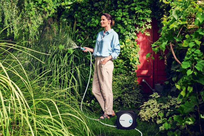 Котушка зі шлангом Cellfast ERGO XS автоматична 10+2м шланга 3/8" комплект конекторів та зрошувач ERGO