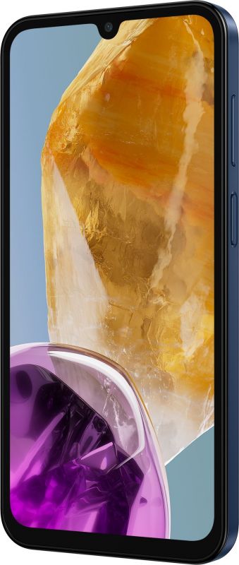 Смартфон Samsung Galaxy M15 5G (M156) 6.6" 4/128ГБ, 2SIM, 6000мА•год, синій темний