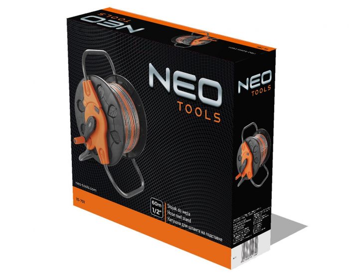 Котушка для шланга Neo Tools на підставці 60м 1/2" 20м 3/4"