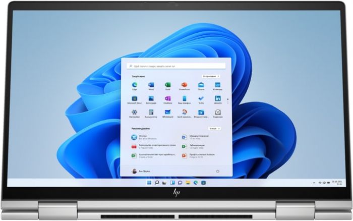 Ноутбук HP ENVY x360 15-fe0000ua 15.6" FHD OLED Touch, Intel i7-1355U, 16GB, F1024GB, NVD3050-4, Win11, сріблястий
