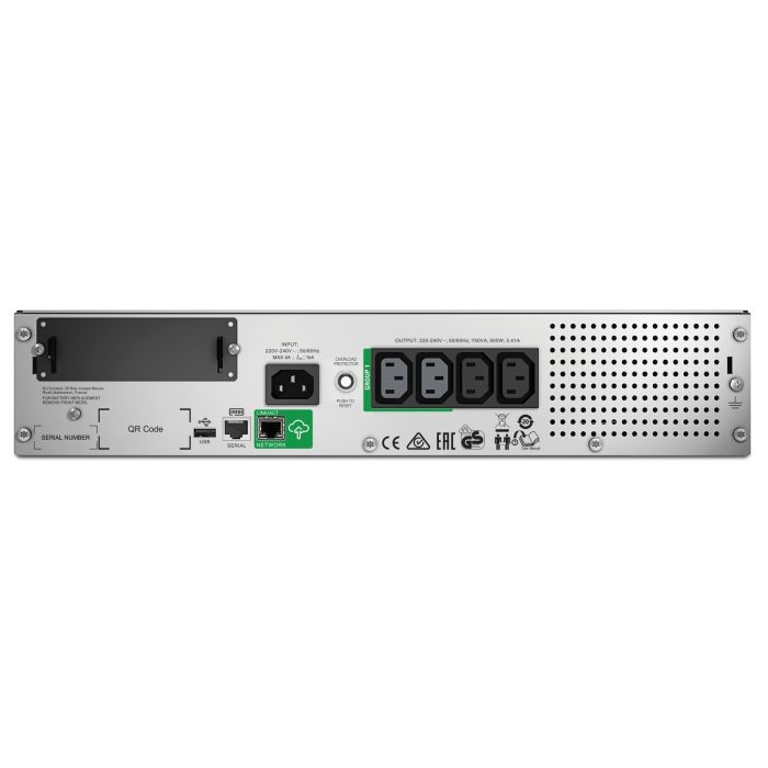 Джерело безперебійного живлення APC Smart-UPS 750VA/500W, RM 2U, LCD, USB, SmartConnect, 3xC13
