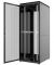 Шафа MIRSAN 19", 42U, GTV, перфорація 63%, 600x1000 мм, максимально 2000 кг, чорна