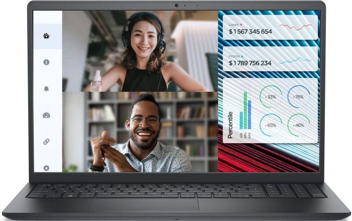 Ноутбук Dell Vostro 3520 15.6" FHD AG, Intel i3-1215U, 8GB, F256GB, UMA, Lin, чорний