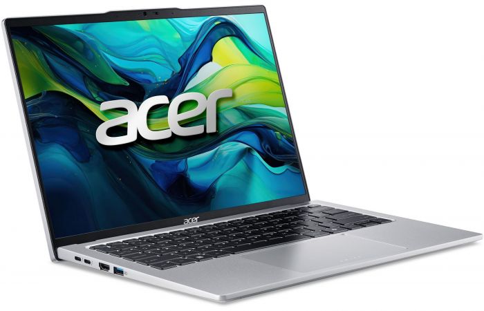 Ноутбук Acer Swift Go 14 SFG14-73 14" 2.8K OLED, Intel U5-125H, 16GB, F512FB, UMA, Lin, сріблястий