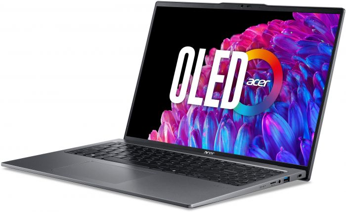 Ноутбук Acer Swift Go 16 SFG16-72 16" 3.2K OLED, Intel U5-125H, 16GB, F512GB, UMA, Lin, сірий