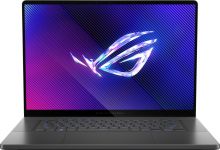 Ноутбук ASUS ROG Zephyrus G16 GU605MZ-QR120W 16" 2.5K OLED, Intel Ultra 7 155H, 32GB, F1TB, NVD4080-12, Win11, Сірий