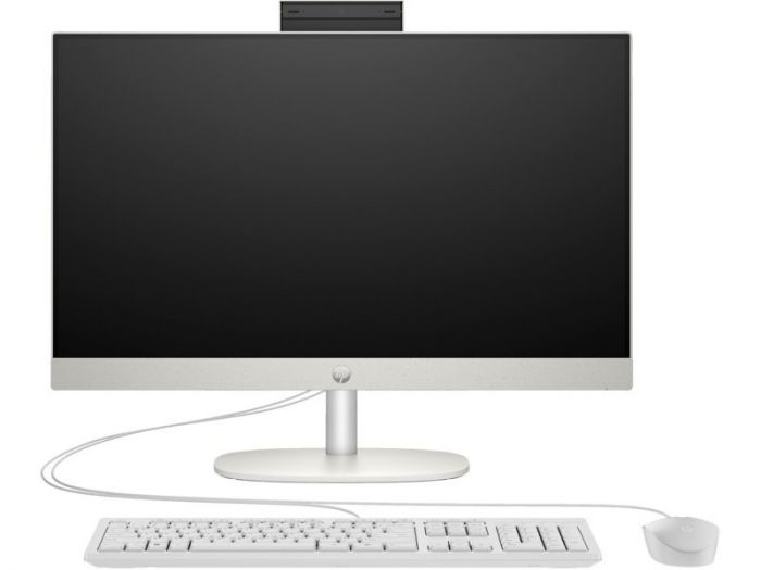 Комп'ютер персональний моноблок HP 240-G10 23.8" FHD IPS AG, Intel i5-1335U, 16GB, F512GB, UMA, WiFi, кл+м, 3р, Win11P, білий