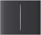 Кнопка центральна для двоклавішного вертикального вимикача Ajax CenterButton Vertical 2-gang for LightSwitch, Jeweler, бездротовий, graphite