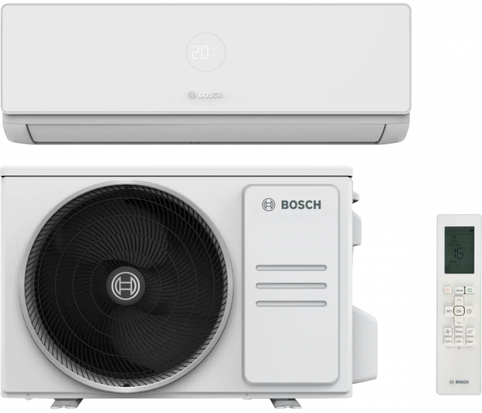 Кондиціонер Bosch CL4000i RAC 3,5, 12000 BTU, інвертор, 35 м2, A++/A++, до -21°С, R32, Wi-Fi ready, білий