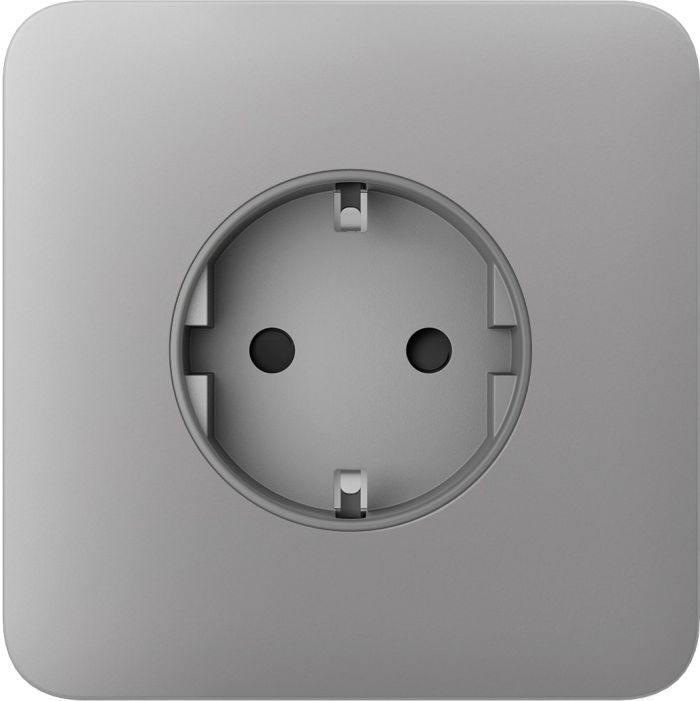 Передня панель для вбудованої розетки Ajax SoloCover for Outlet Basic, fog
