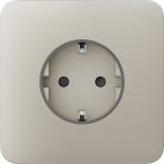 Передня панель для вбудованої розетки Ajax SoloCover for Outlet Basic, ivory