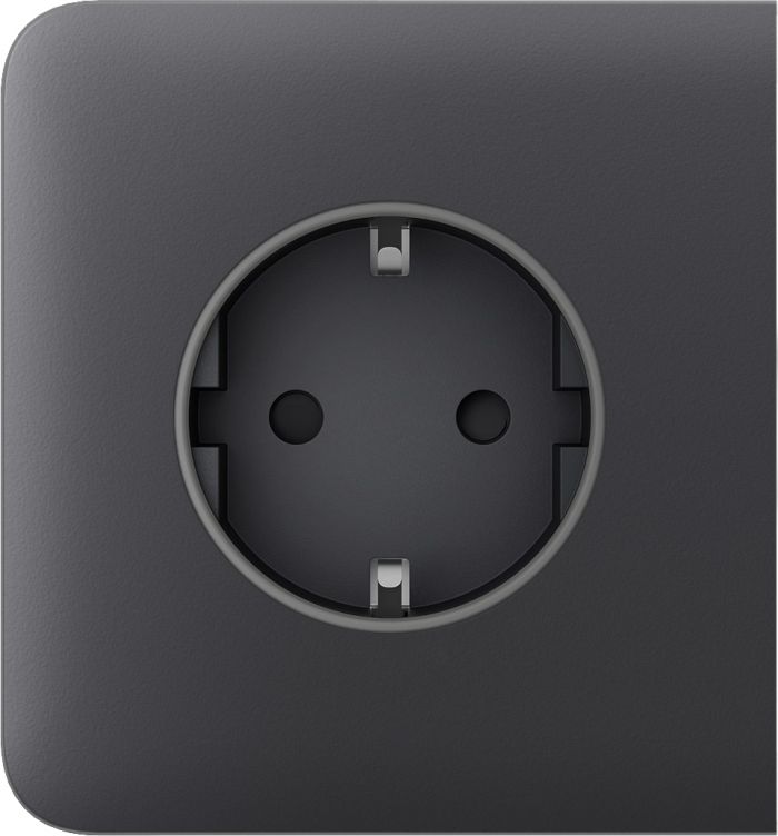 Бічна панель для вбудованої розетки Ajax SideCover for Outlet Basic, graphite