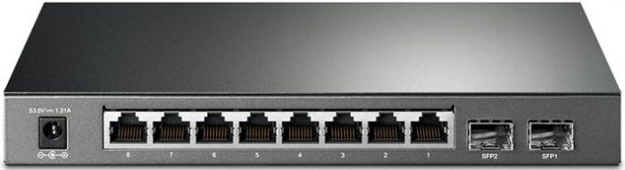 Комутатор TP-LINK SG2210P 8xGE (8xPoE), 2xSFP, 61Вт, WebSmart