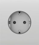 Центральна панель для вбудованої розетки Ajax CenterCover for Outlet Basic, білий