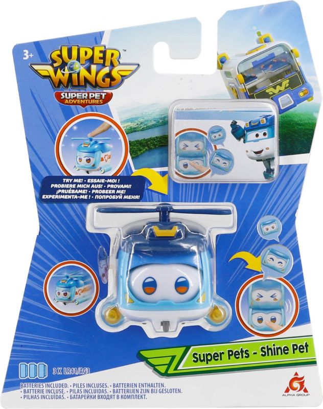 Ігрова фігурка Super Wings Super Pet Шайн улюбленець (Shine pet), світло