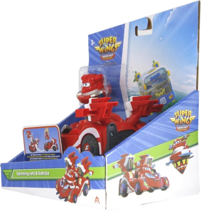 Ігровий набір Super Wings Spinning Vehicle Джетт (Jett)