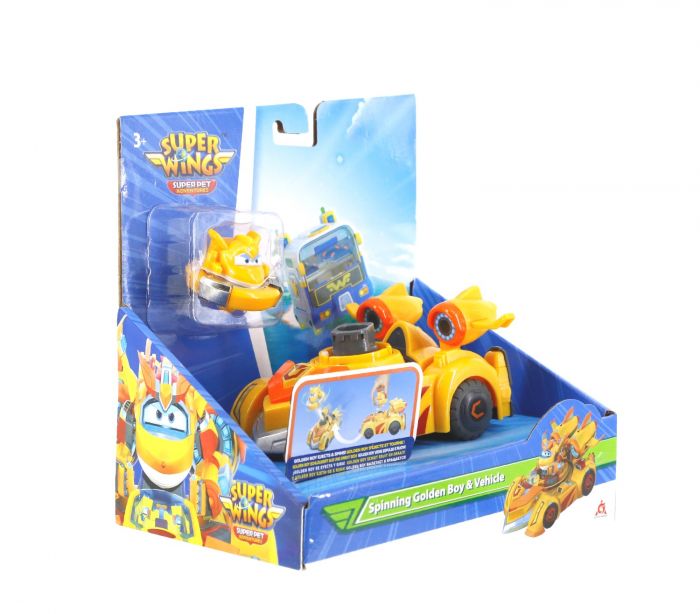 Ігровий набір Super Wings Spinning Vehicle Золотий Хлопчик (Golden Boy)