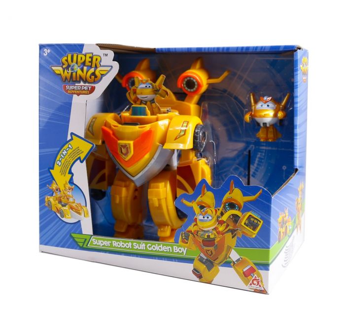 Ігровий набір Super Wings Super Robot Suit Золотий Хлопчик (Golden Boy)