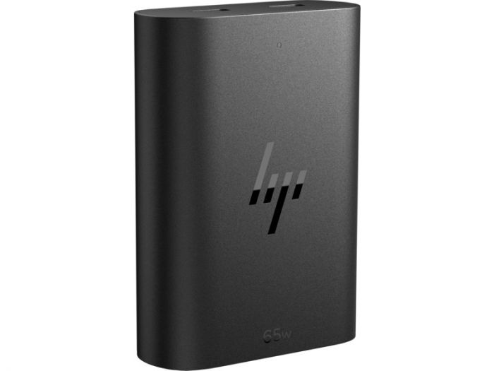 Зарядний пристрій мережевий HP 65W 2хUSB-C, кабель USB-C > USB-C, 1м, чорний