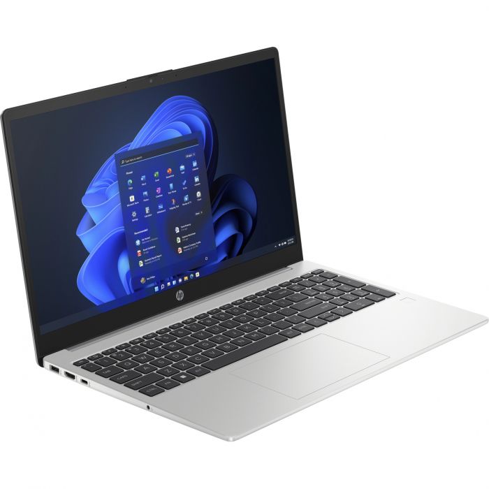 Ноутбук HP 250-G10 15.6" FHD IPS AG, Intel i5-1334U, 16GB, F512GB, UMA, DOS, сріблястий