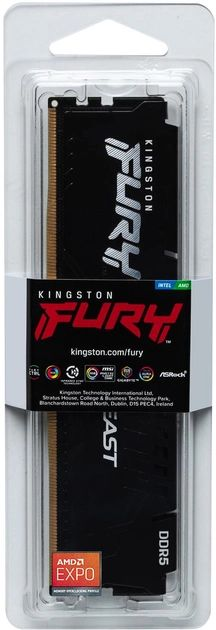 Пам'ять ПК Kingston DDR5 32GB 6000 FURY Beast  EXPO