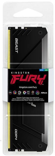 Пам'ять ПК Kingston DDR4   8GB 3600 FURY Beast RGB
