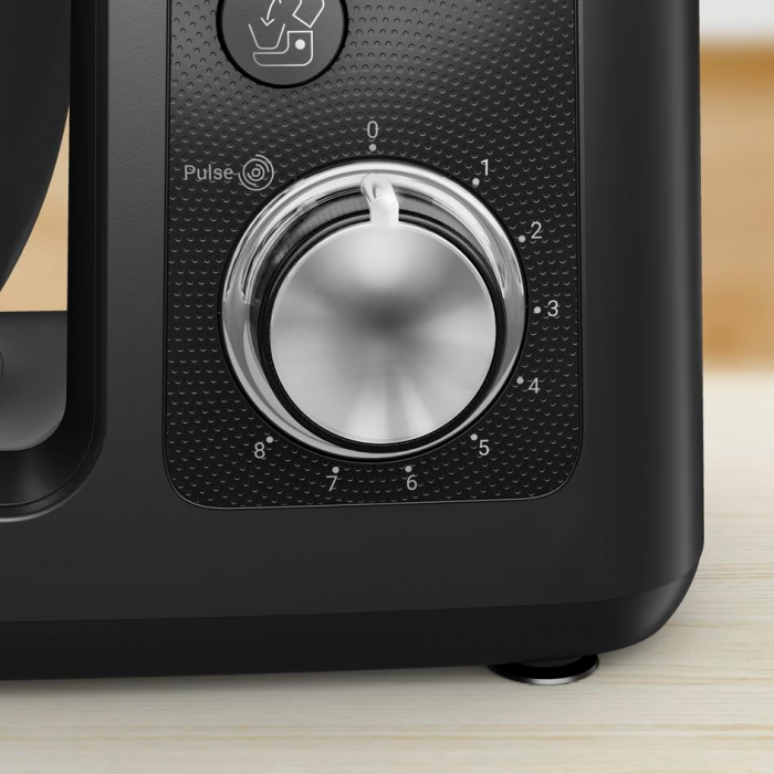 Кухонна машина Tefal Bake Partner 1100Вт, чаша-метал, корпус-пластик, насадок-6, чорний
