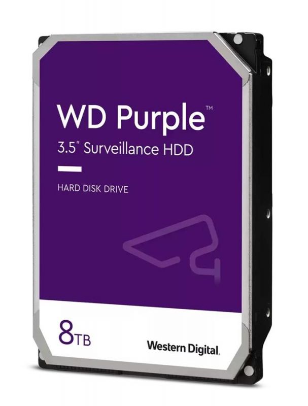 Жорсткий диск WD  8TB 3.5" 5640 256MB SATA Purple Surveillance
