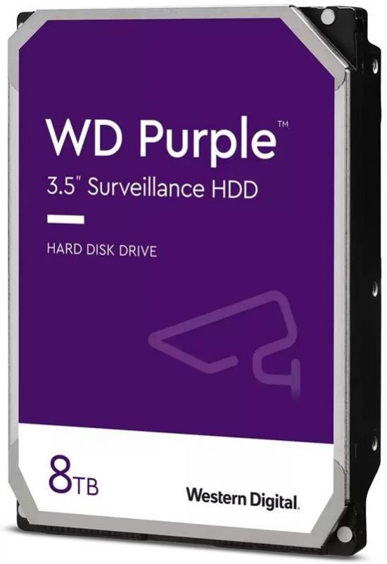 Жорсткий диск WD  8TB 3.5" 5640 256MB SATA Purple Surveillance
