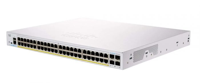Комутатор Cisco CBS350 48xGE, PoE, 4x1G SFP, Managed