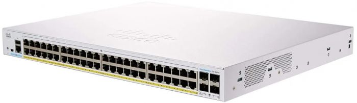 Комутатор Cisco CBS350 48xGE, PoE, 4x1G SFP, Managed